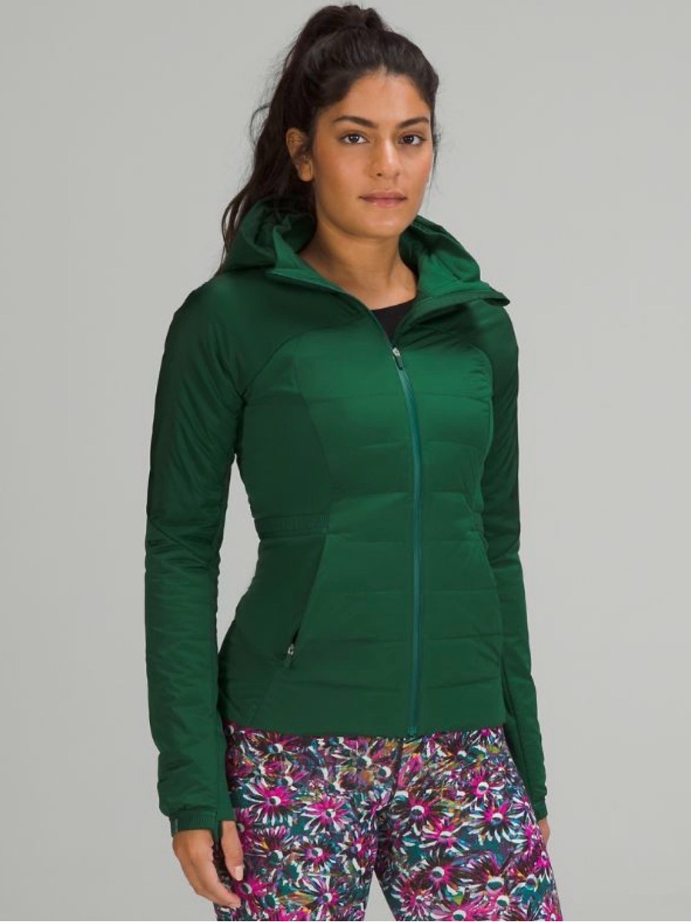 lululemon athletica Hooded Insulated Puffer Jacket - Forest Green